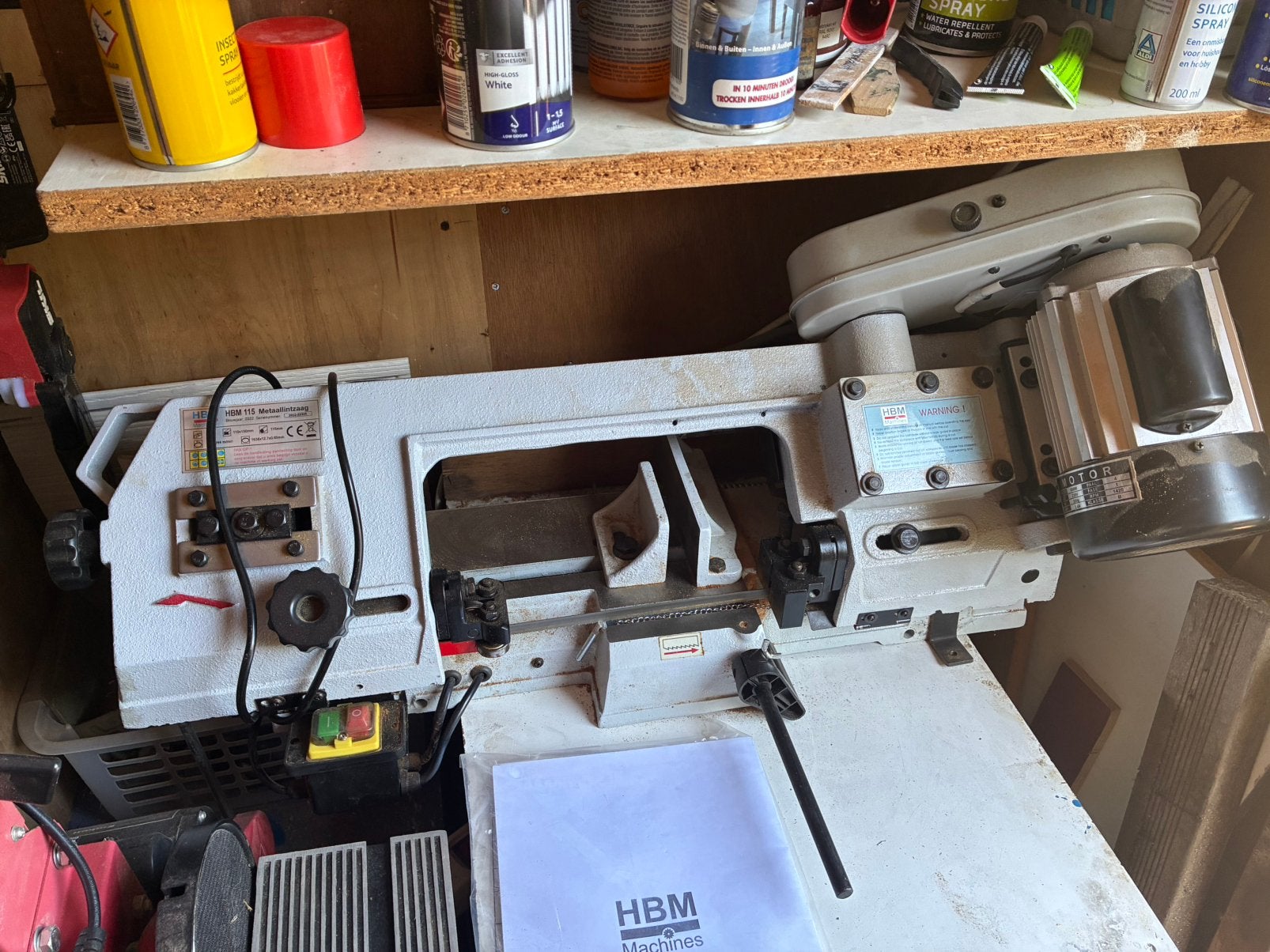 Metaallintzaag machine, Doe-het-zelf en Verbouw, 70 mm of meer, Ophalen of Verzenden, Zo goed als nieuw, Lintzaag