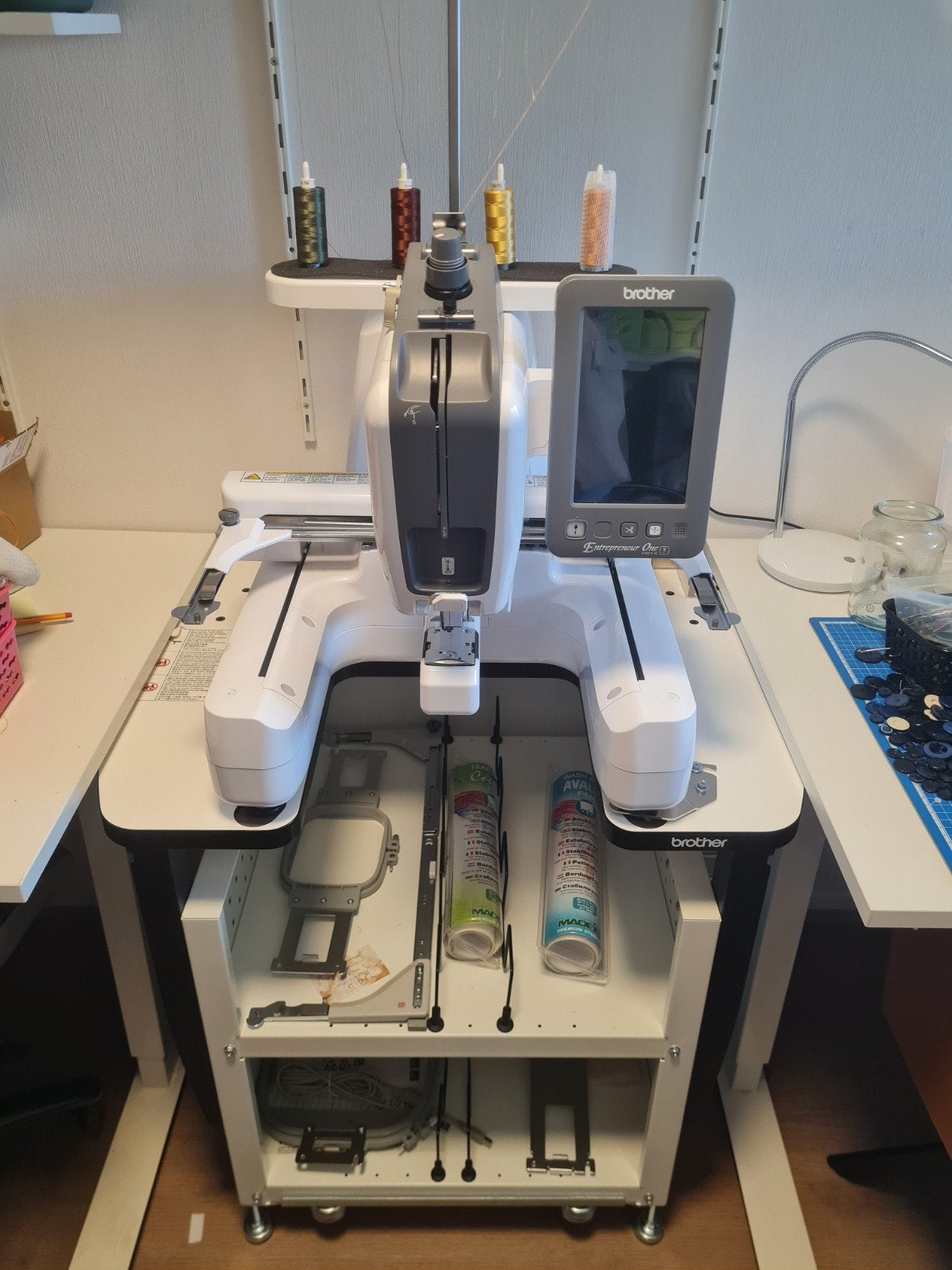 Brother Entrepreneur PR1X Borduurmachine, Ophalen, Zo goed als nieuw, Naaimachine, Brother
