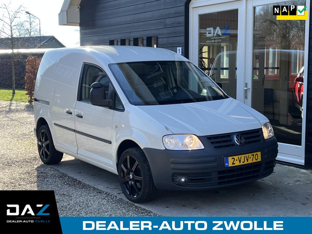 Volkswagen Caddy 2.0 CNG 850 kg. Airco/Cruise/Trekhaak/17 in, Auto's, Bestelauto's, Euro 5, Stof, Gebruikt, Volkswagen