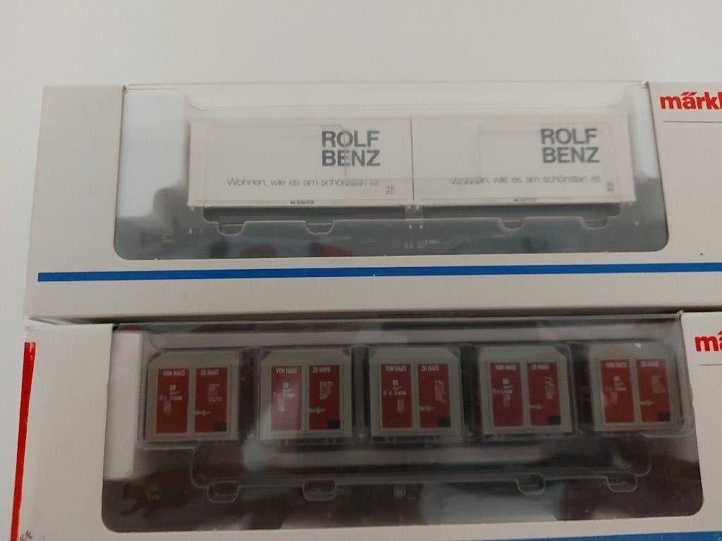 2 Marklin Container Wagens, Wisselstroom, Ophalen of Verzenden, Märklin, Nieuw