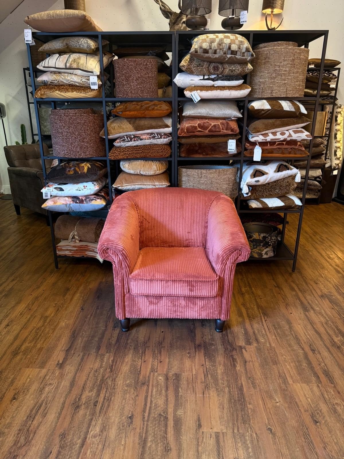 Fauteuil in de stof Ribcord NU €299,-, Huis en Inrichting, Ophalen, Nieuw, 75 tot 100 cm, Landelijk
