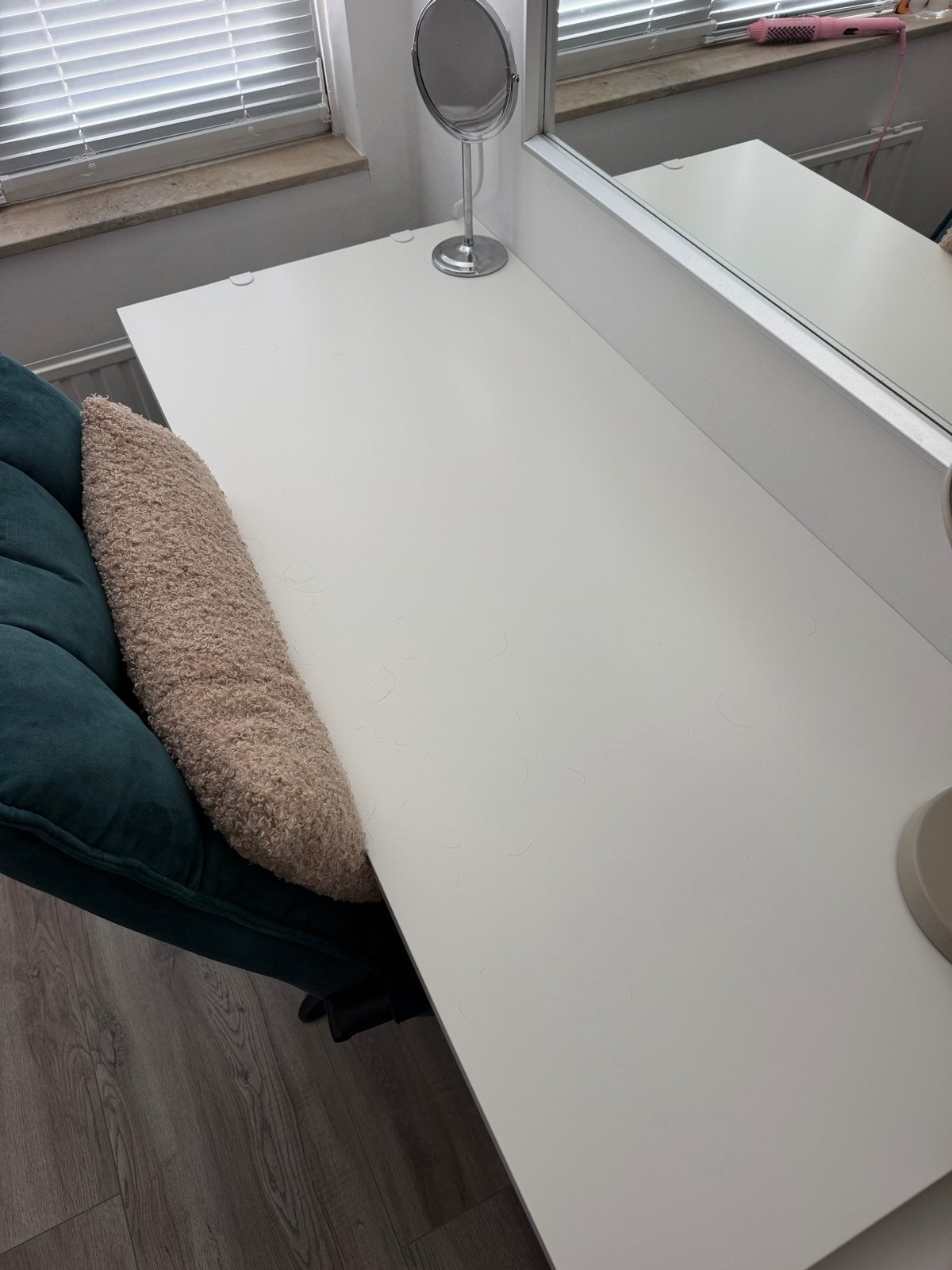 Bureaublad (WIT) IKEA, Ophalen, 160 cm, Spaanplaat of MDF, Schoolbureau