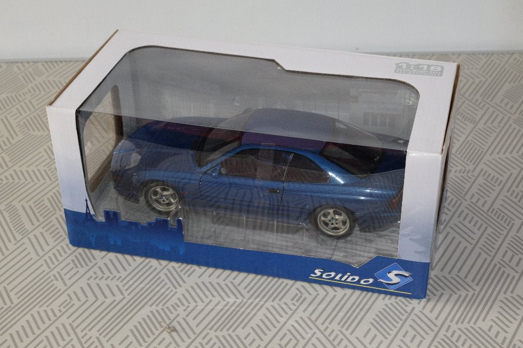 miniatuur auto 1:18 nieuw solido BMW 850 CSI E31 blauw, Ophalen of Verzenden, Nieuw, Solido