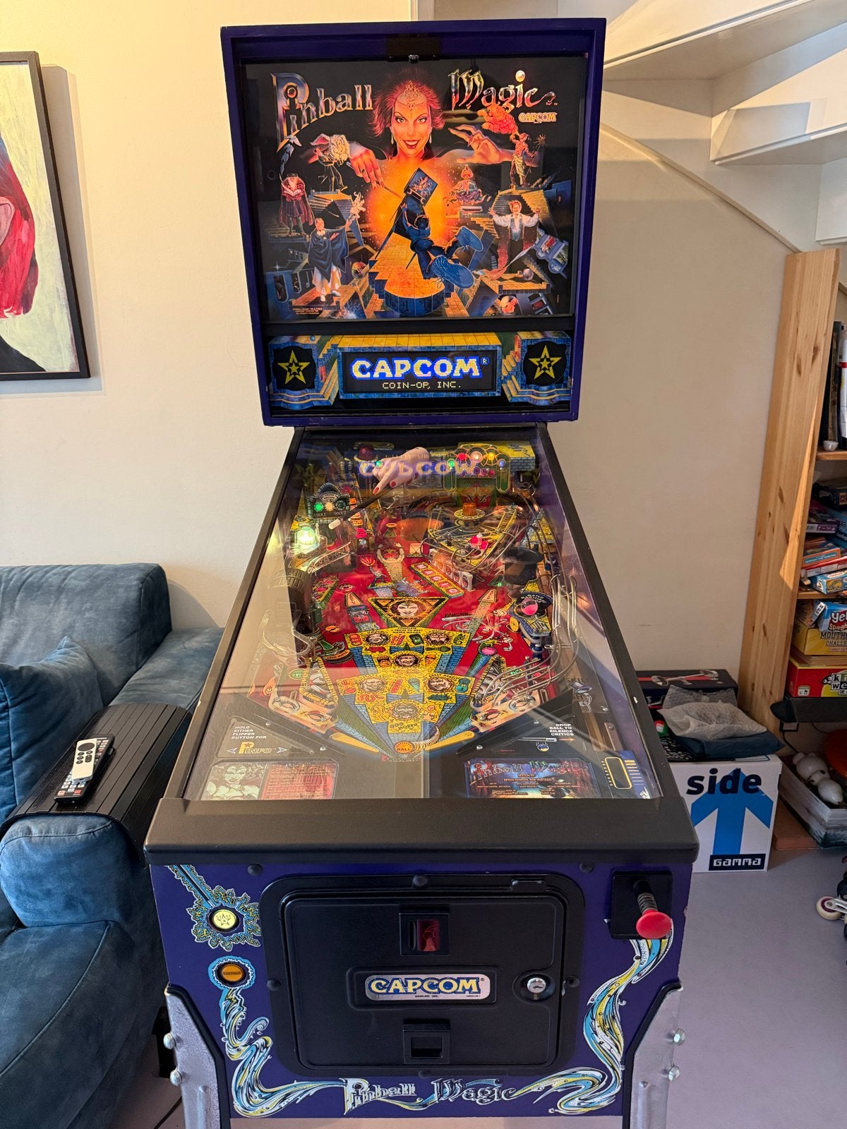 Pinball Magic (Capcom) in verzamelstaat, Ophalen, Zo goed als nieuw, Elektronisch, Flipperkast