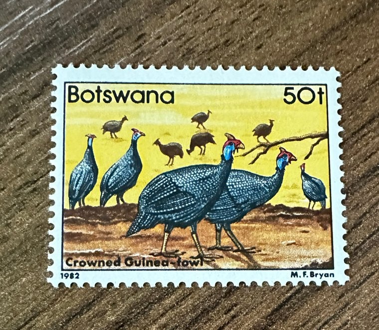 Botswana 1982 parelhoen postfris postzegel, Ophalen of Verzenden, Overige landen, Postfris
