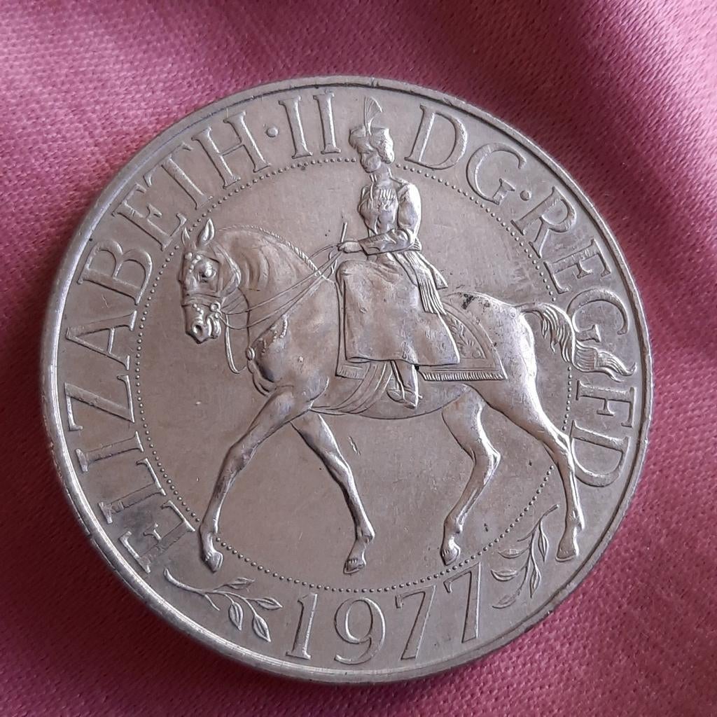 Herdenkings Munt Queen Elizabeth II Engeland 1977, Verzenden, Overige landen