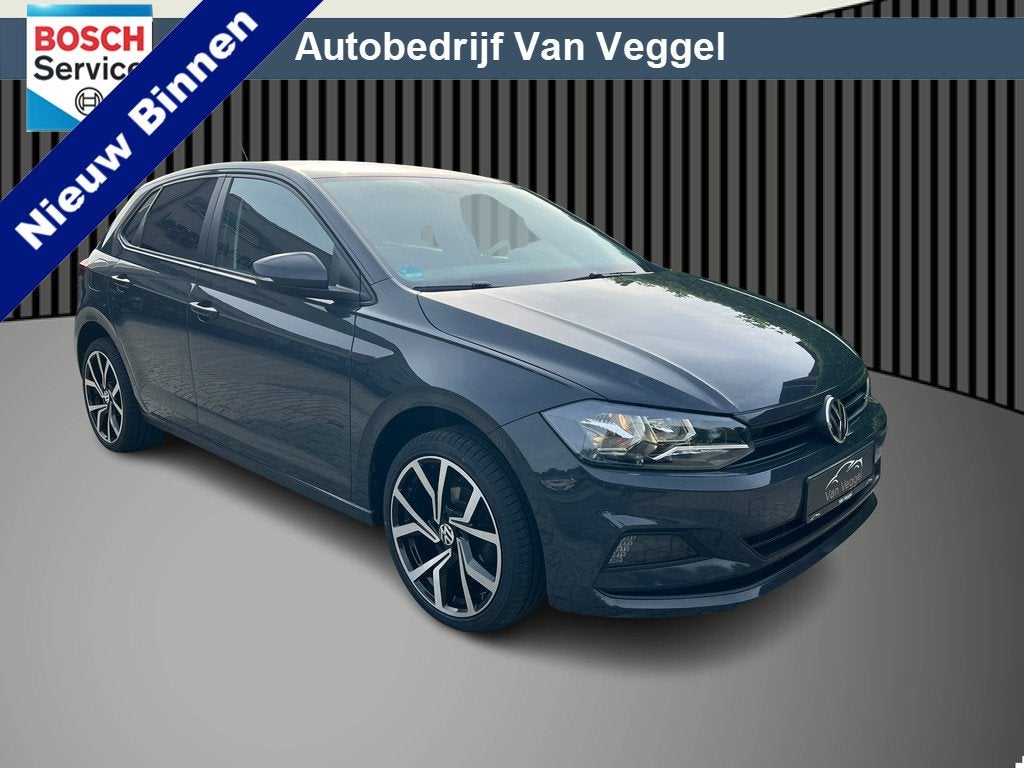 Volkswagen Polo 1.0 MPI airco, stoelverw, sportvelgen, speed, Voorwielaandrijving, Stof, Gebruikt, Zwart