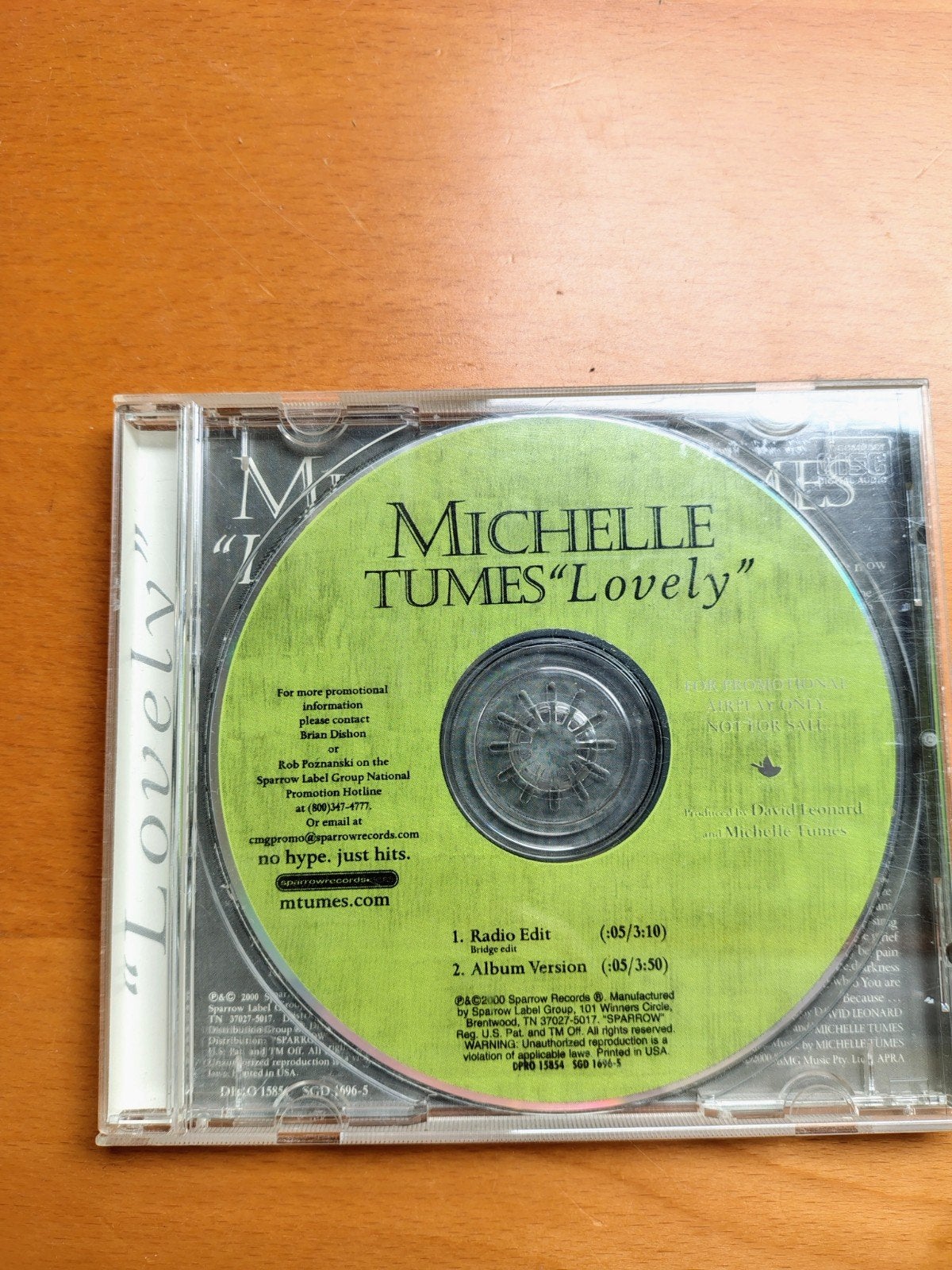 Michelle Tumes - Lovely CD Single, Ophalen of Verzenden, Gebruikt