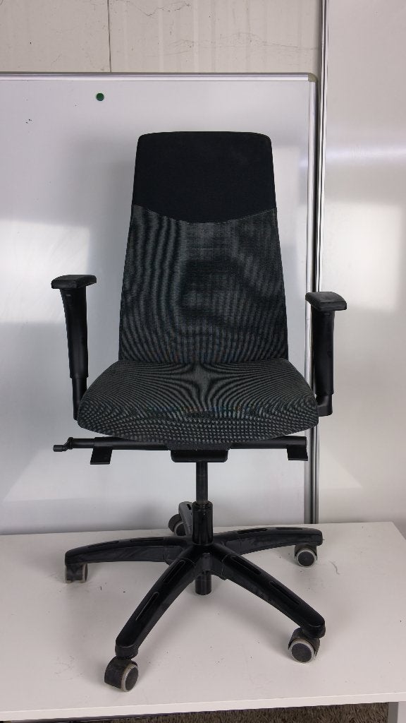 IKEA VERKSAM bureaustoel - verstelbaar - grijs/zwart, Ophalen, Gebruikt, Grijs, Ergonomisch