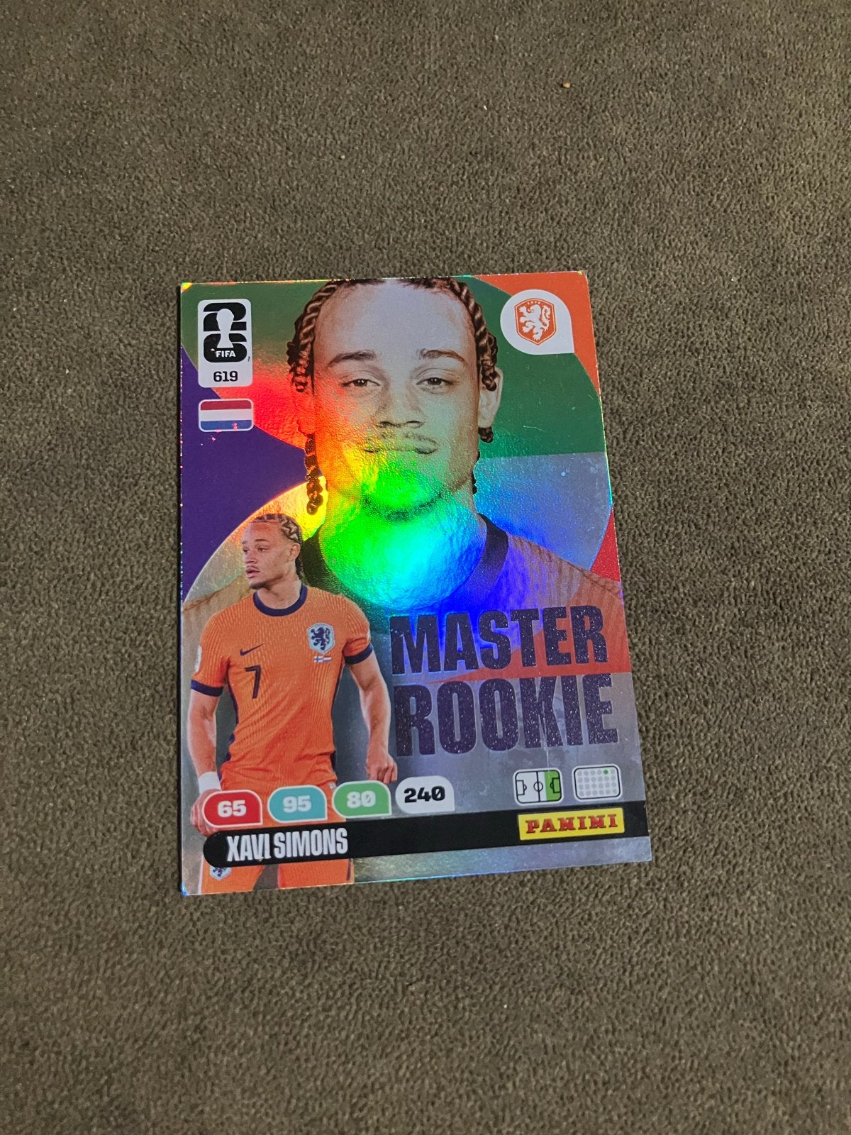 Xavi Simons Master Rookie Panini FIFA  Voetbalkaart, Verzamelen, Ophalen, Zo goed als nieuw, Buitenlandse clubs, Spelerskaart