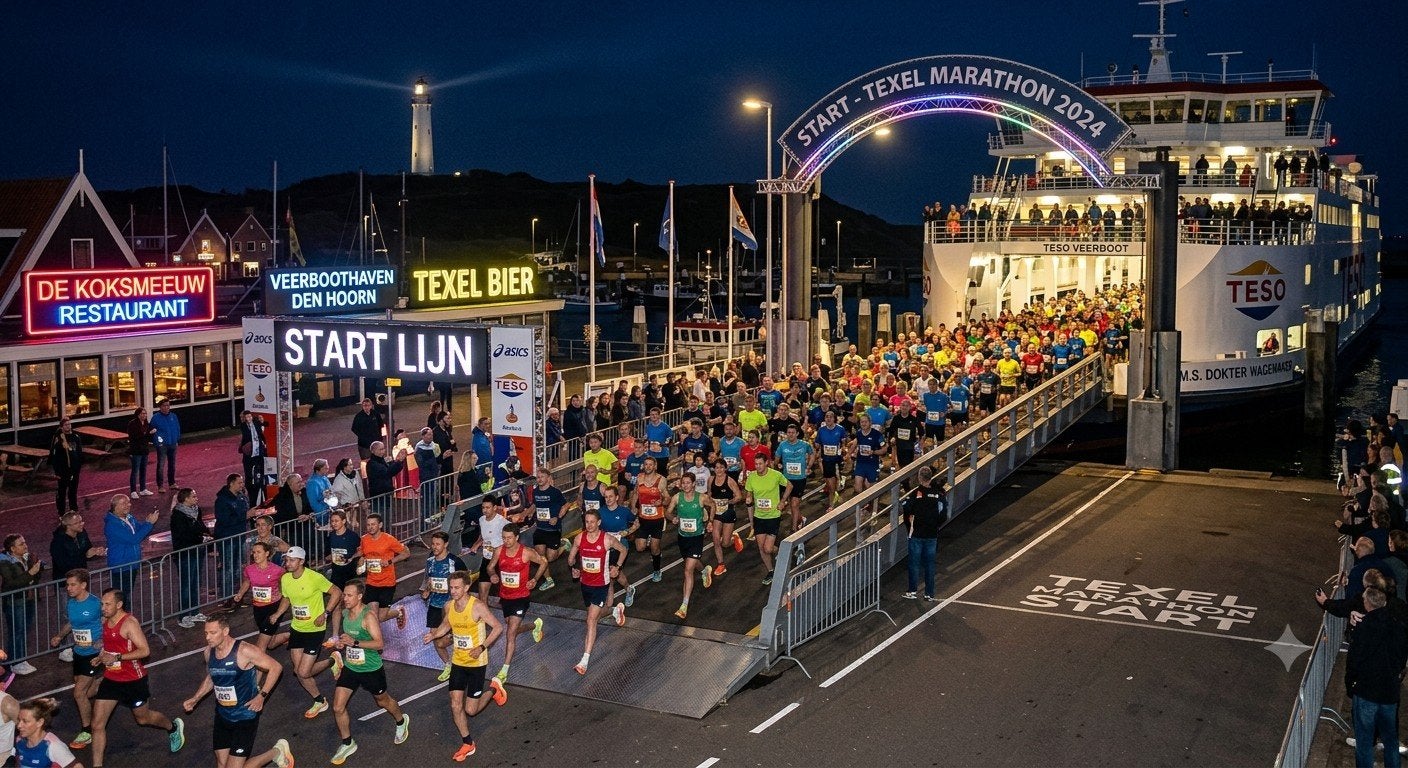 Gezocht: Halve Marathon Texel 2026, Drie personen of meer, September