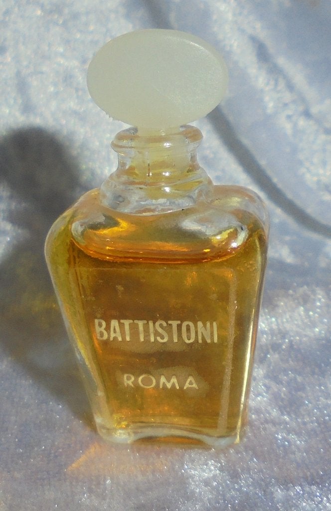 Parfum miniatuur Battistoni roma, Ophalen of Verzenden, Zo goed als nieuw, Miniatuur, Gevuld