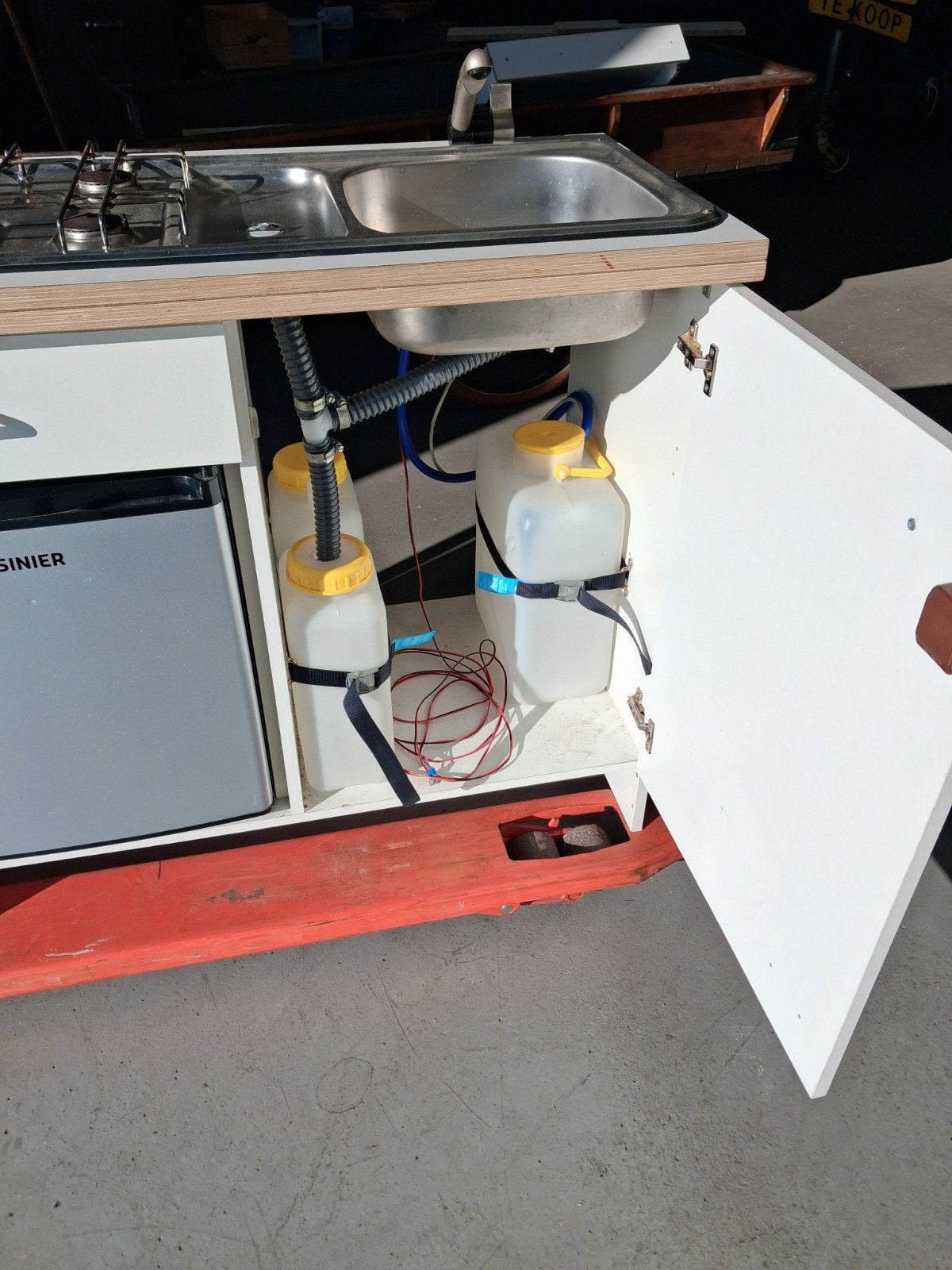 komplete camper keuken unit met ijskast, Ophalen