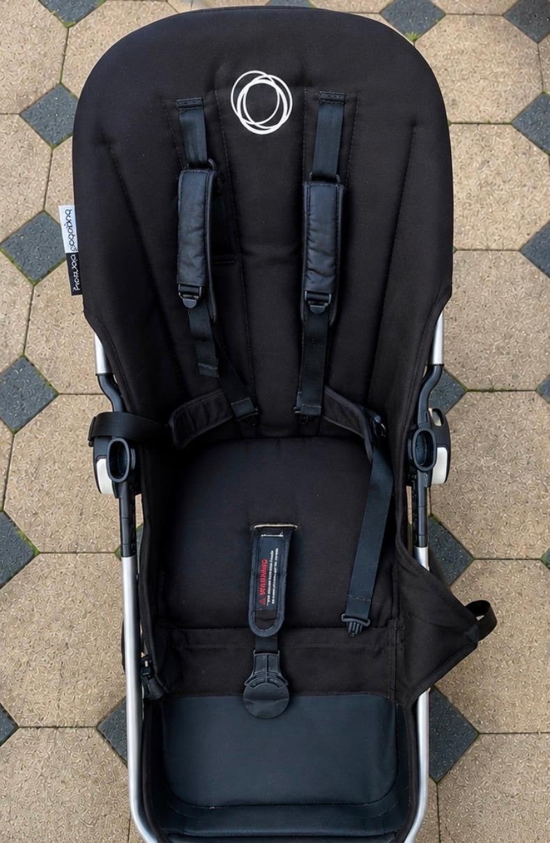 Bugaboo Donkey zitje zwart - Origineel & Compleet, Kinderwagen, Gebruikt, Ophalen of Verzenden, Duowagen