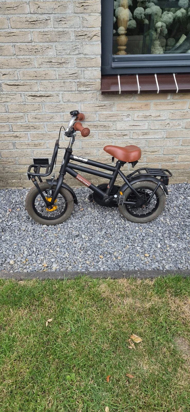 Kinderfiets inclusief zijwieltjes Super super Cooper, Ophalen, Gebruikt, Minder dan 16 inch, Zijwieltjes
