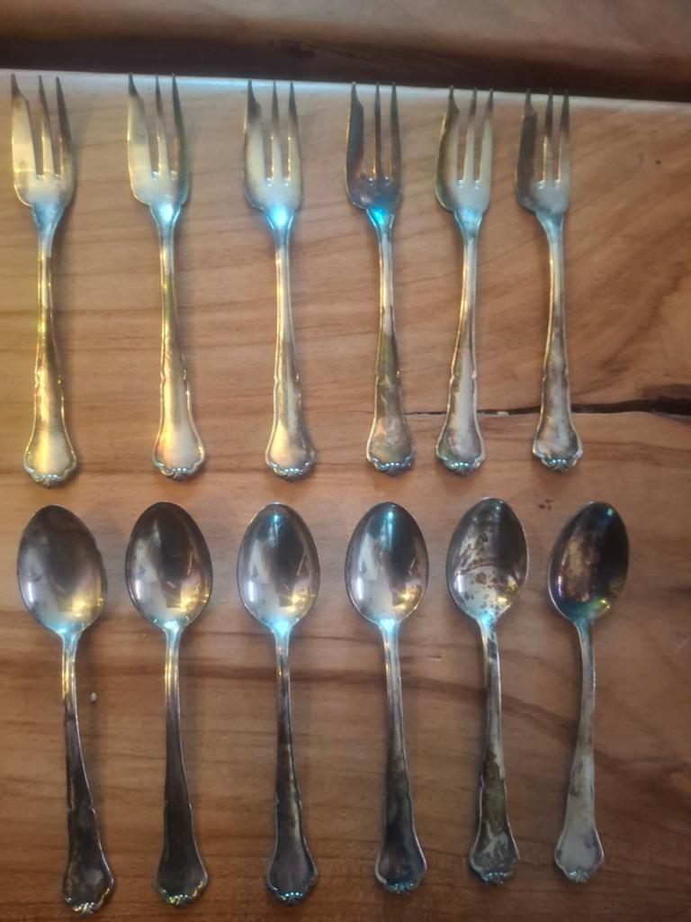 Hanseat 90 Zilveren Lepeltjes en Vorken Set, Ophalen of Verzenden