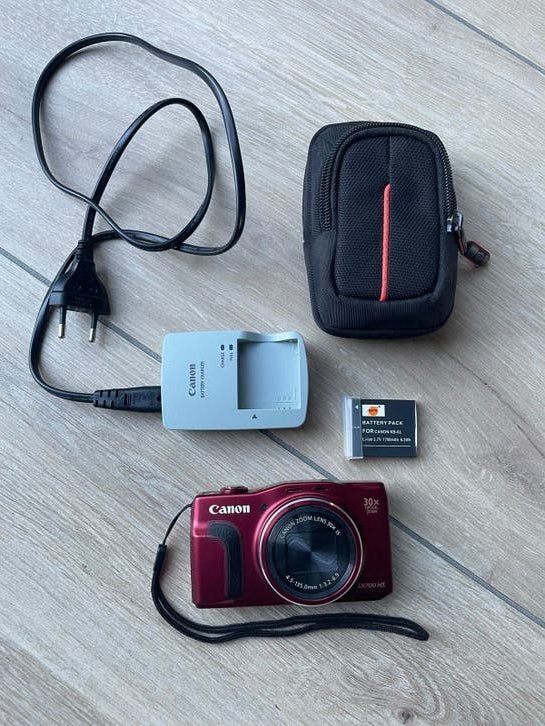 Canon PowerShot SX700 HS Wi-Fi - Rood, Zeer Goede Staat, Canon, Compact, Ophalen of Verzenden, Zo goed als nieuw