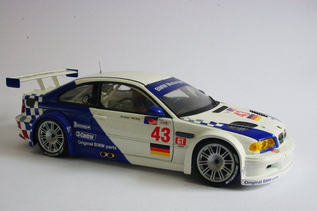 Minichamps 1:18 BMW M3 GTR 2001 Ekstrom #43, Hobby en Vrije tijd, Ophalen of Verzenden, Zo goed als nieuw, Auto, MiniChamps