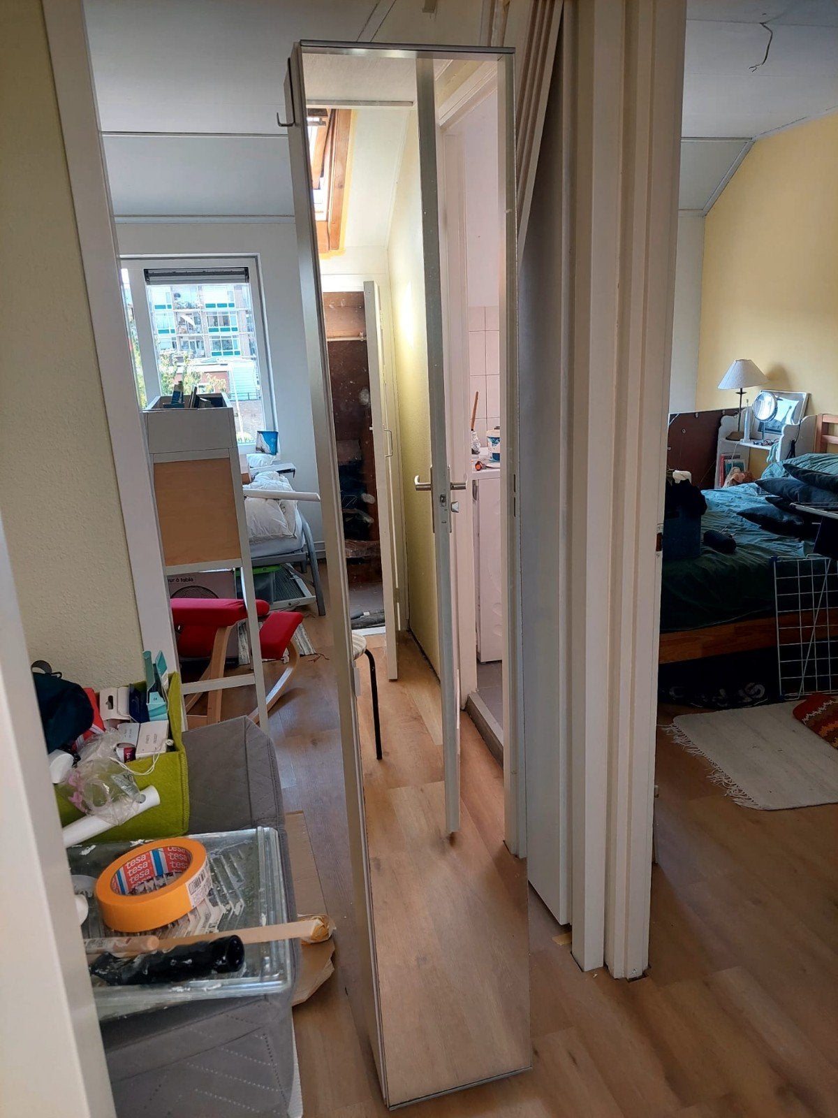 Hoge smalle badkamer spiegelkast (volgens mij Enhet), Ophalen, Gebruikt