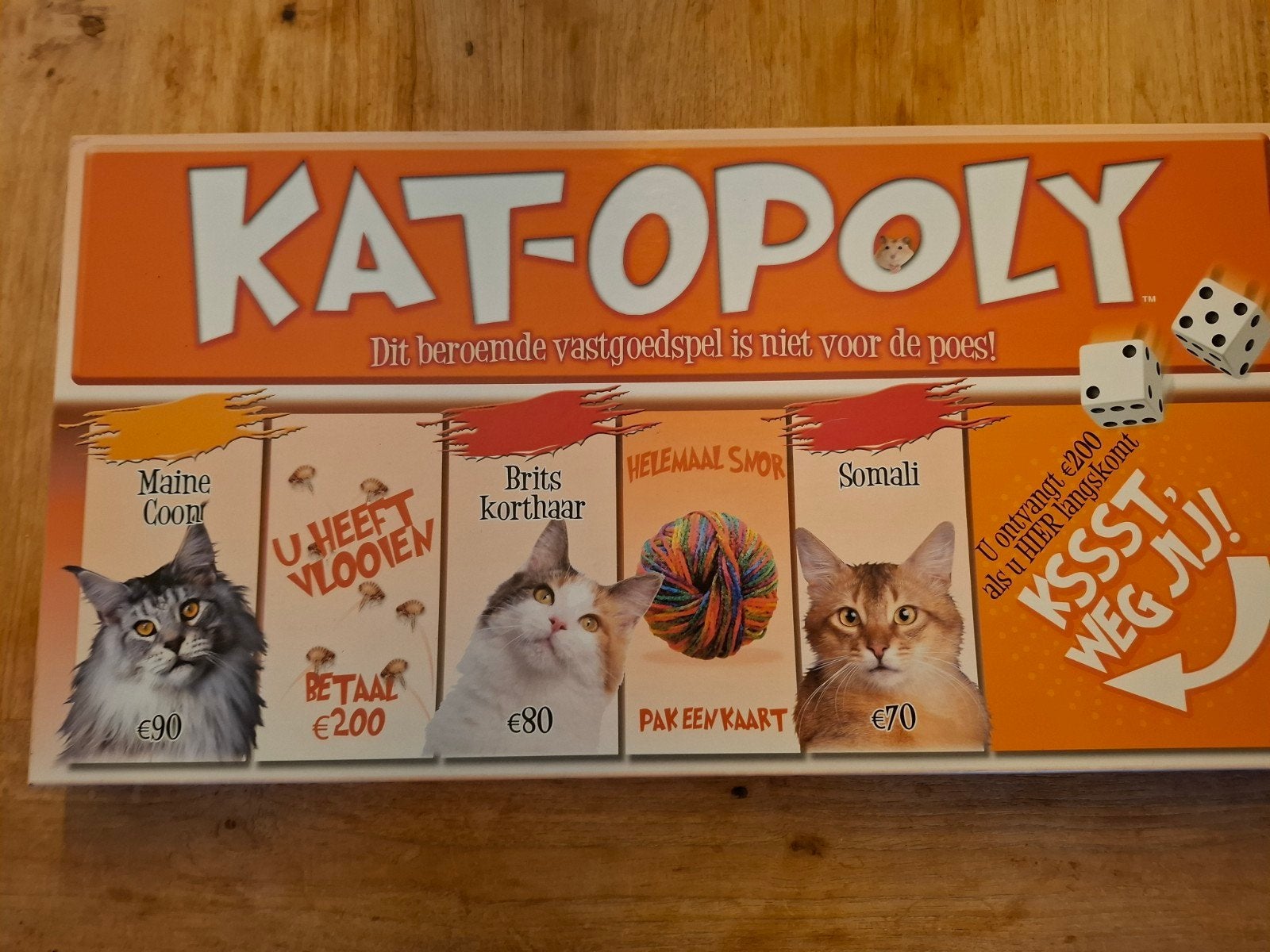 Bordspel Kat-opoly, leuk voor Sint of Kerst en kattenfans, Een of twee spelers, Ophalen of Verzenden, Nieuw, Late for the Sky
