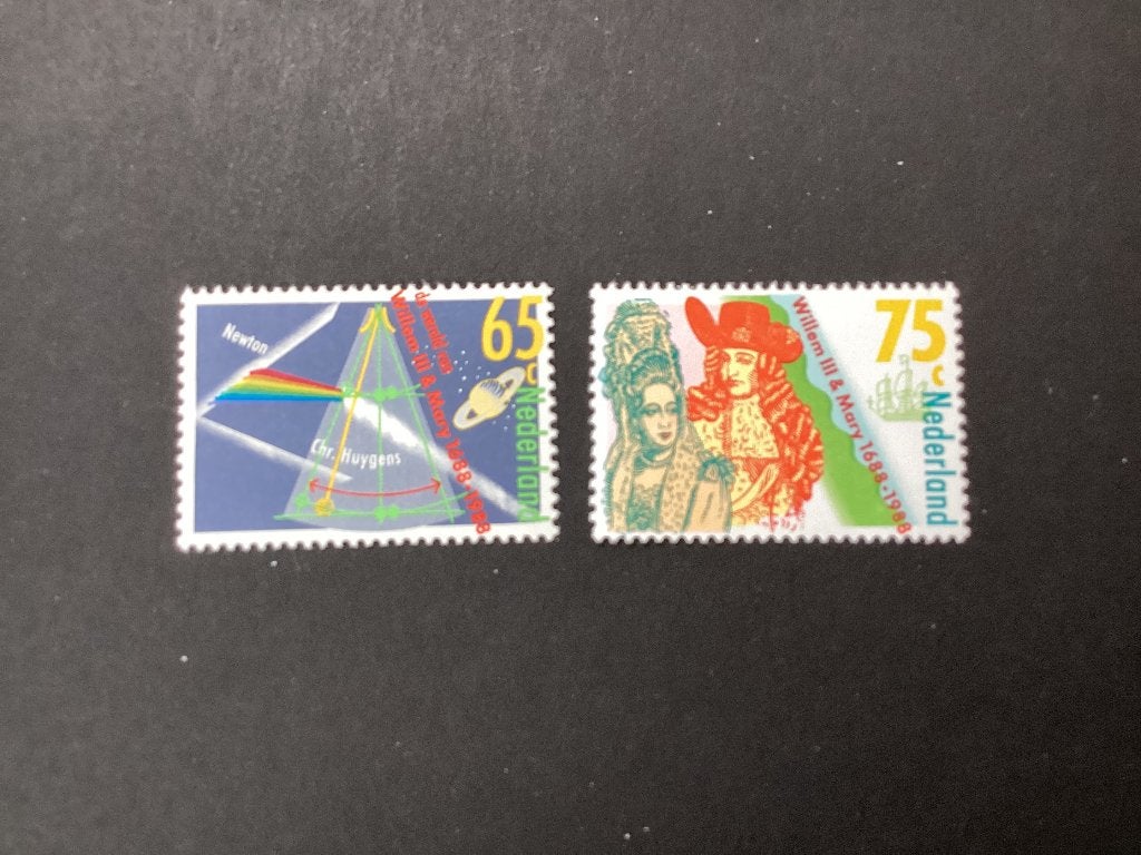 1988, Willem III en MaryII Stuart, 1406-1407, Verzenden, Na 1940, Postfris