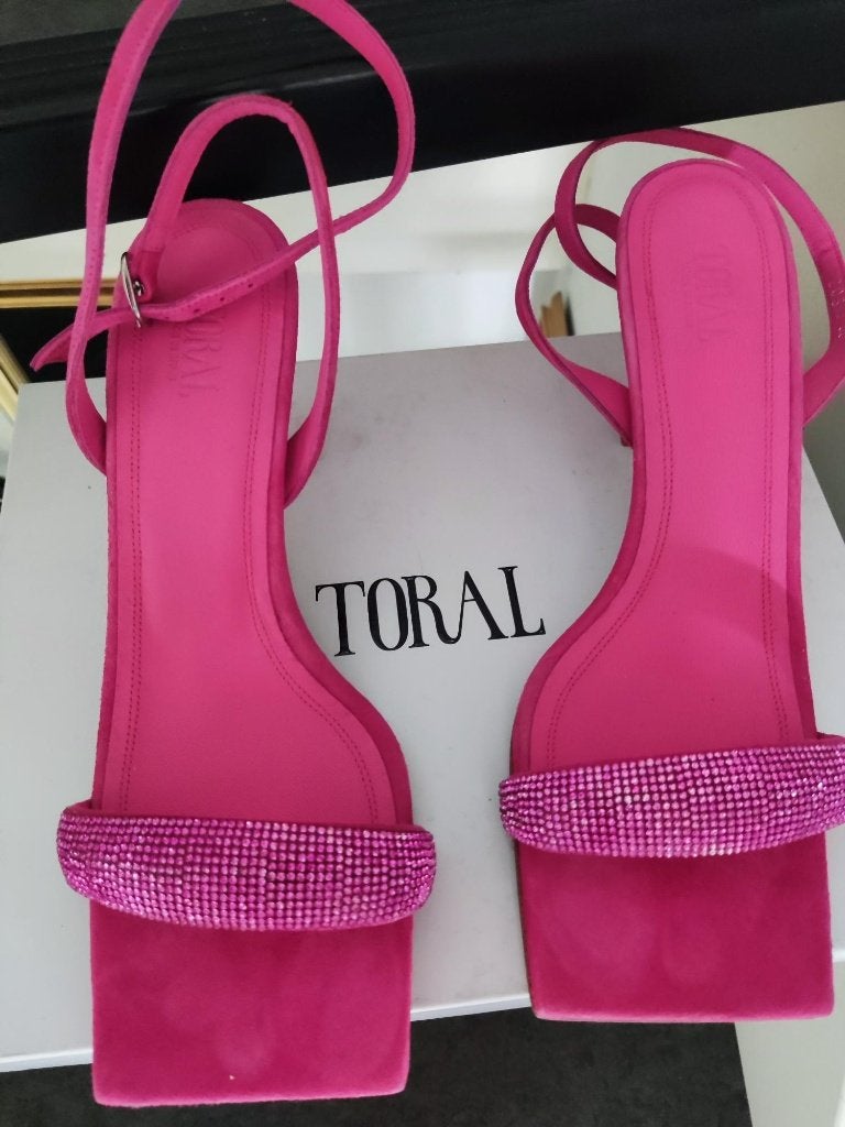 slippers met hak van Toral, Kleding | Dames, Schoenen, Schoenen met lage hakken, Verzenden, Nieuw, Toral