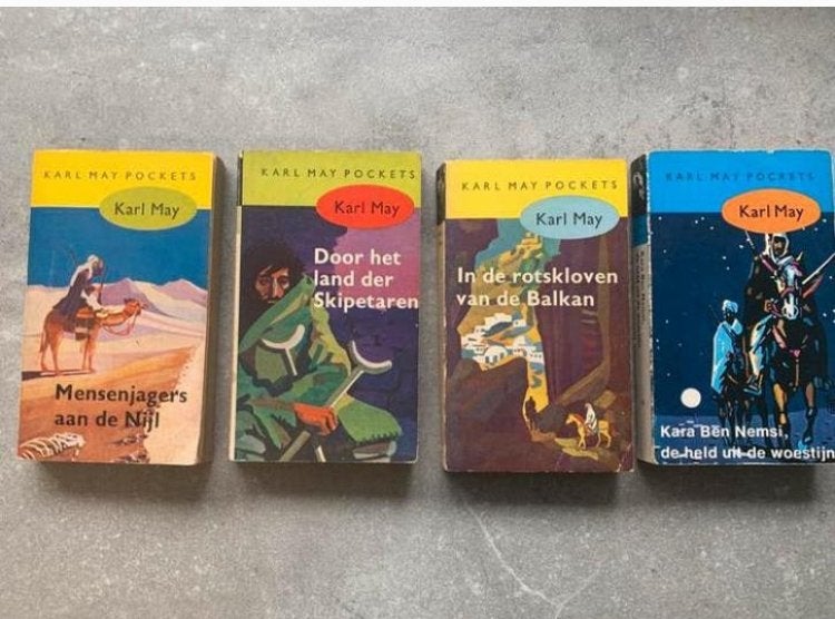 Karl May - 4 pockets voor één prijs - prima staat, Boeken, Avontuur en Actie, Ophalen of Verzenden, Gelezen