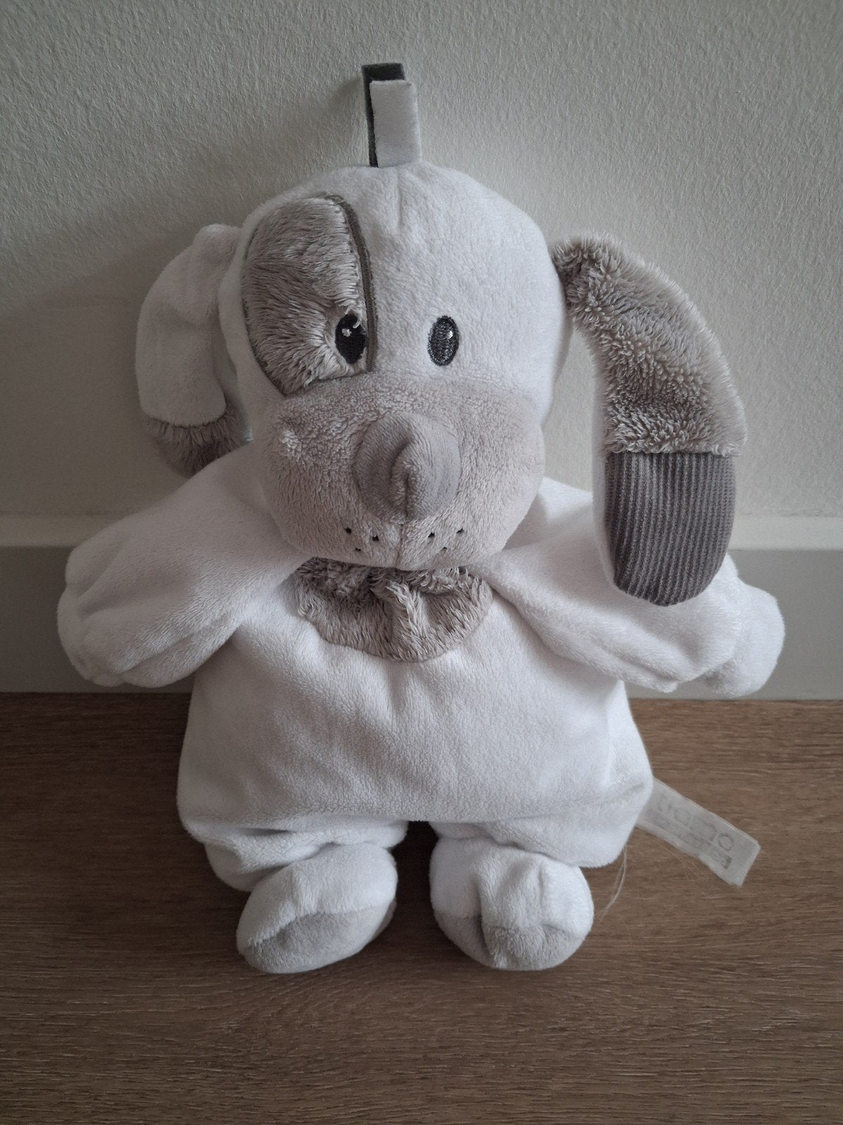 Knuffel Tiamo Collection hond wit grijs L315, Ophalen of Verzenden, Zo goed als nieuw, Hond
