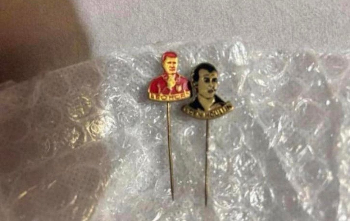 Coen moulijn en Leo Horn, Verzamelen, Speldjes, Pins en Buttons, Ophalen of Verzenden, Gebruikt, Figuurtje, Speldje of Pin