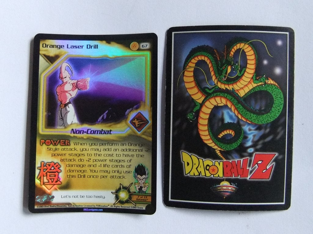 Dragon Ball Z Oranje Laser drill  67 - FOLIE, Verzenden, Zo goed als nieuw, Boosterbox