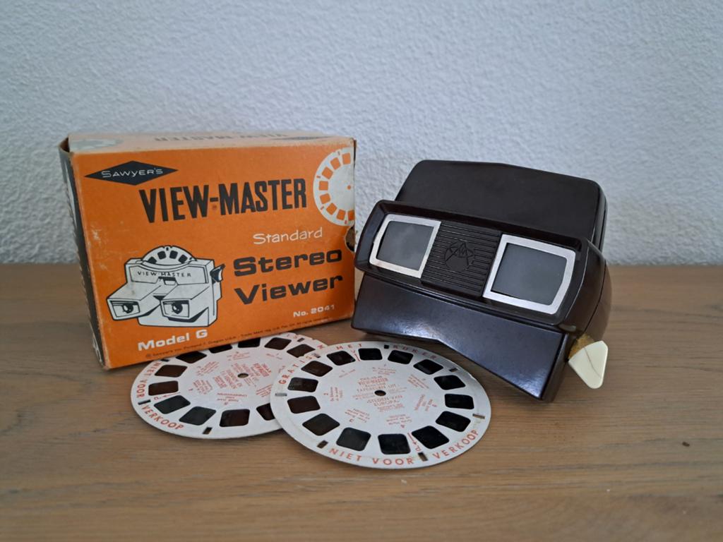 Vintage view master model G Sawver's schijfjes zie beschr, Ophalen of Verzenden, Gebruikt