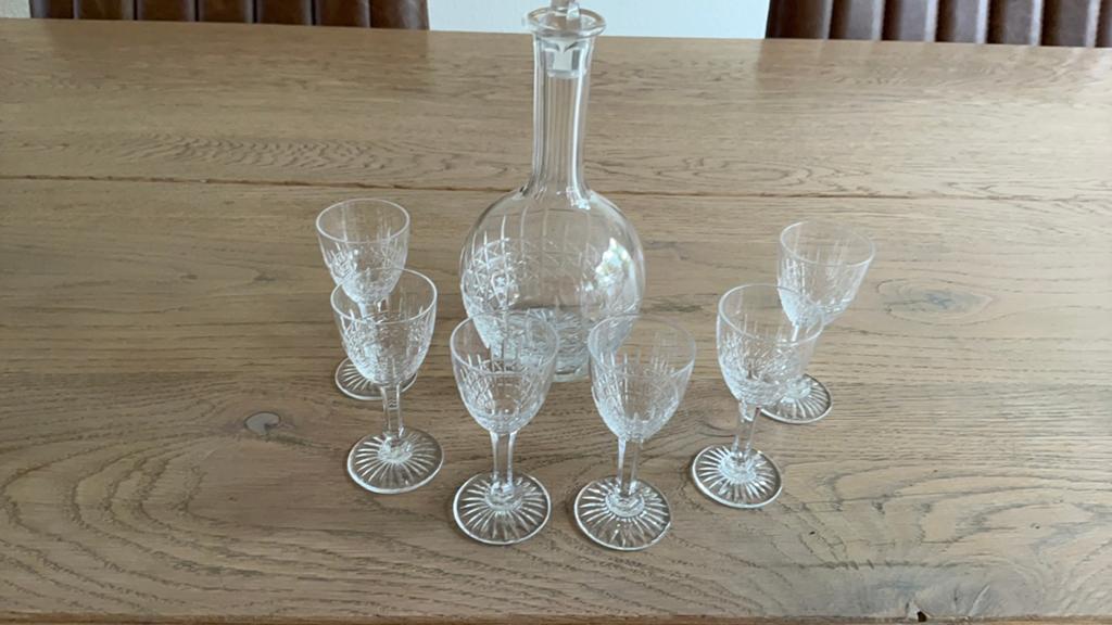 Mooi antiek liqueur setje, Antiek en Kunst, Antiek | Glas en Kristal, Ophalen