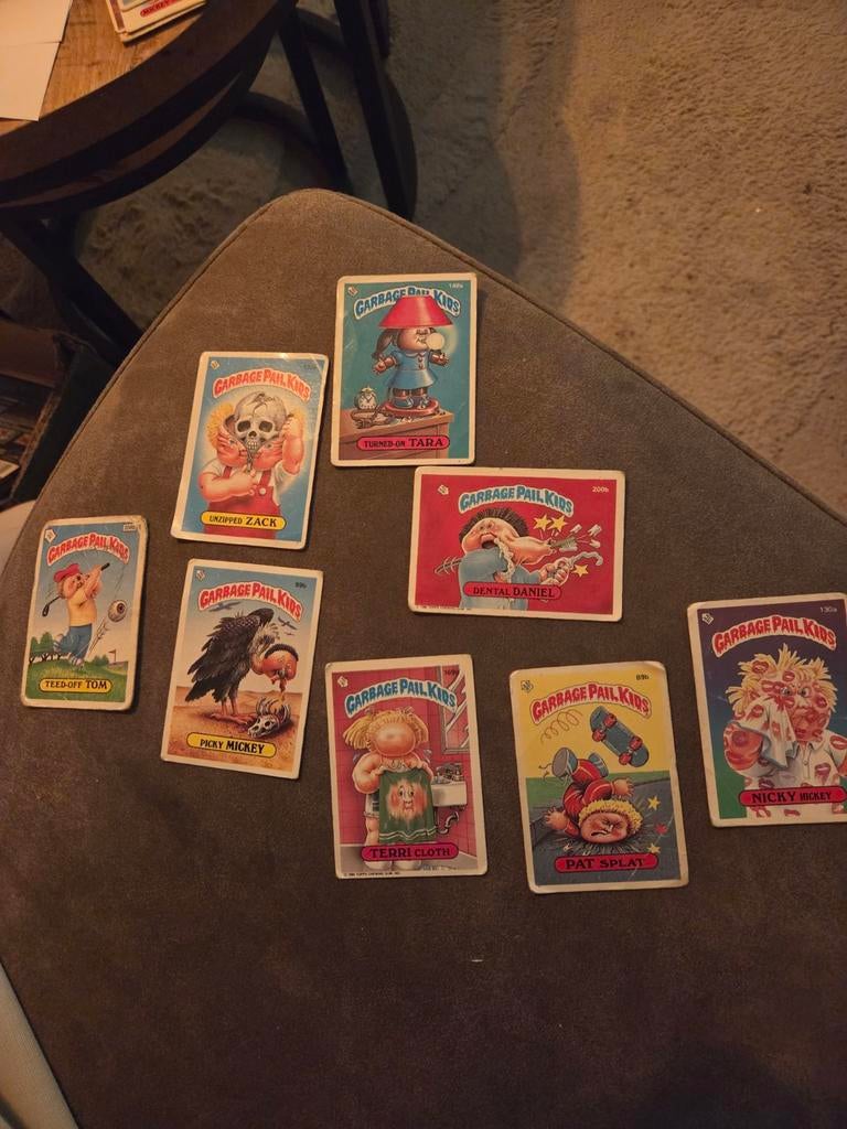 Diverse Garbage Pail Kids kaarten, Ophalen of Verzenden, Overige figuren, Gebruikt, Beeldje of Figuurtje