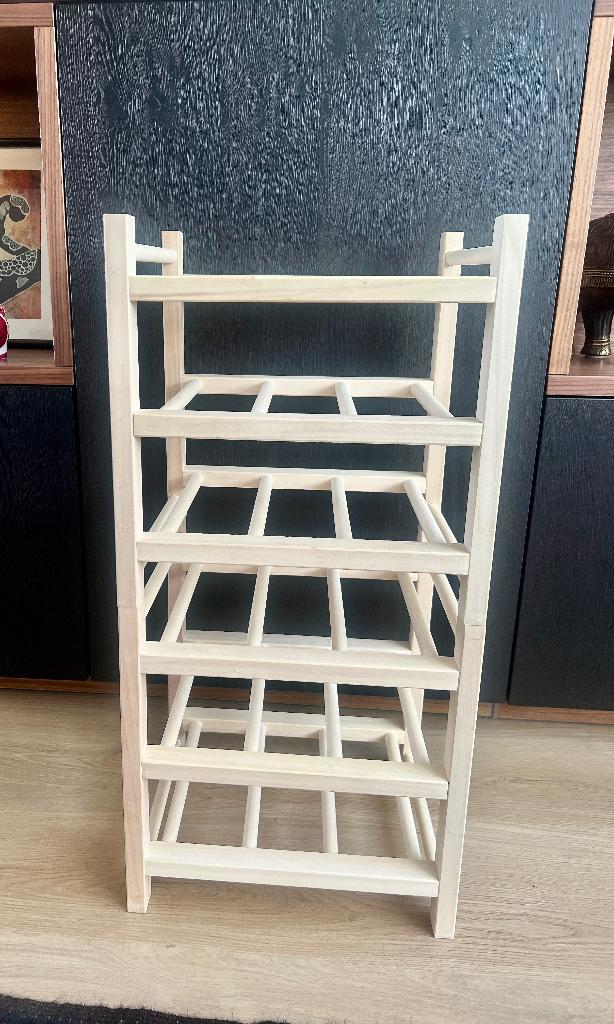 Ikea wijnrek Hutten -  2 stuks, 15 tot 25 flessen, Ophalen of Verzenden, Zo goed als nieuw, Minder dan 50 cm