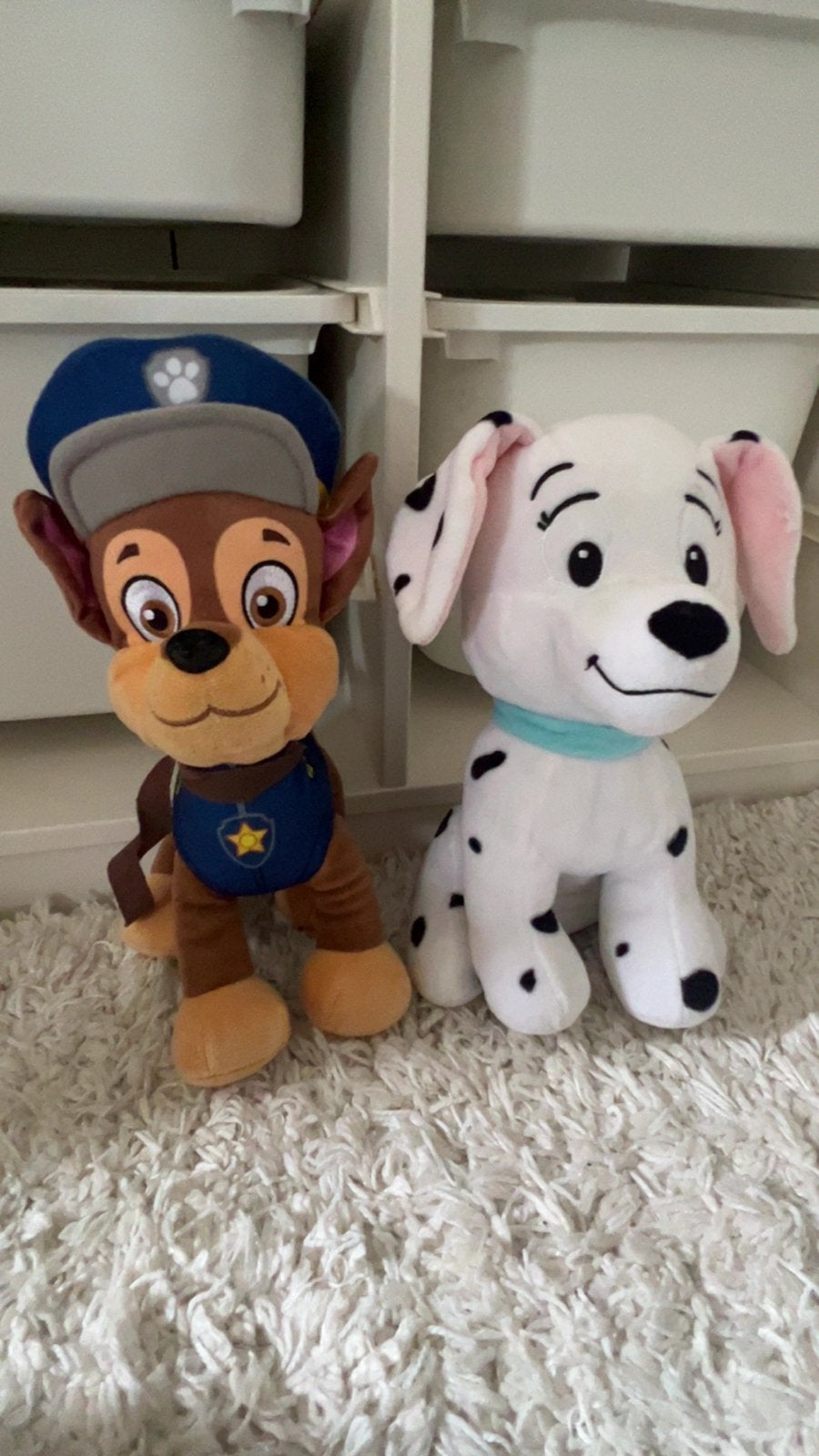 Paw Patrol Chase en Dalmatiër knuffels niet mee geapeeld!, Ophalen, Hond, Zo goed als nieuw, Middelgroot (20 tot 80 cm)