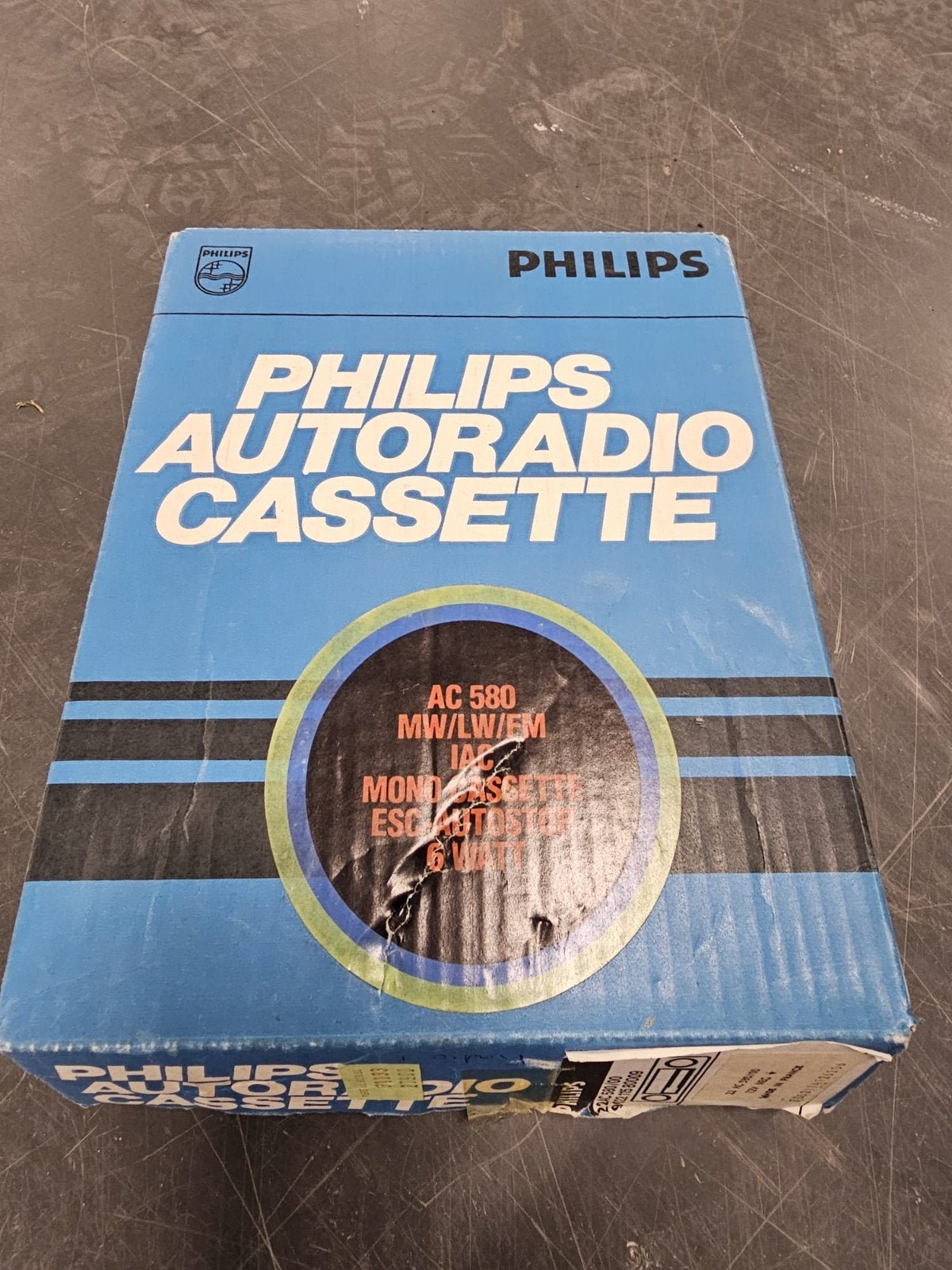 Philips Autoradio Cassette AC 580 - Vintage Monocassette, Auto diversen, Ophalen of Verzenden, Nieuw
