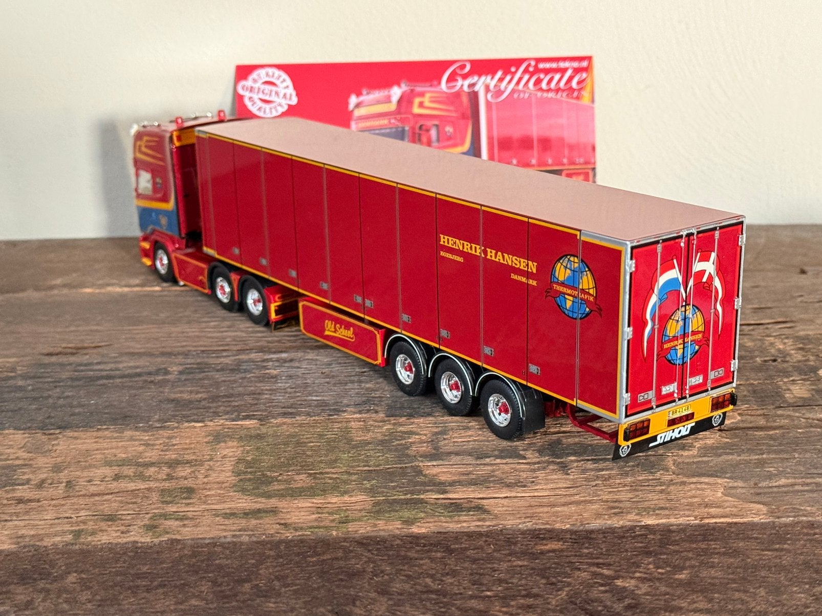 Tekno - Scania Topline Henrik Hansen, Ophalen of Verzenden, Zo goed als nieuw, Bus of Vrachtwagen, Tekno