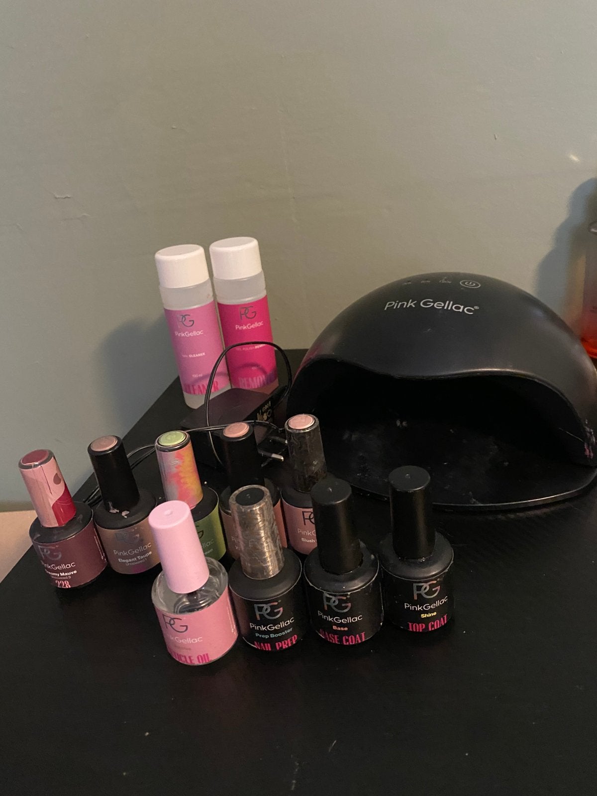 Pink Gellac setje - zie omschrijving, Sieraden, Tassen en Uiterlijk, Ophalen of Verzenden, Zo goed als nieuw, Overige kleuren