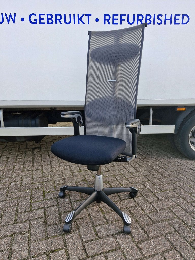 Hag H09 ( directie ) bureaustoel extra hoge rugleuning (20x), Blaak 28 Rotterdam, Zwart, Hag / Flokk, Ophalen of Verzenden