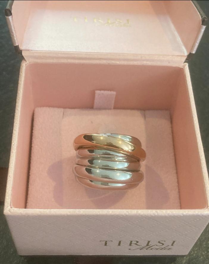 Tirisi ring rose goud 18 krt Model palm beach new, Sieraden, Tassen en Uiterlijk, Ringen, Ophalen of Verzenden, Zo goed als nieuw