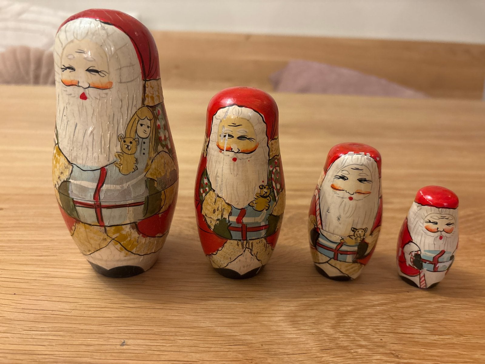 Matroesjka pop kerst man, Ophalen of Verzenden, Gebruikt, Pop