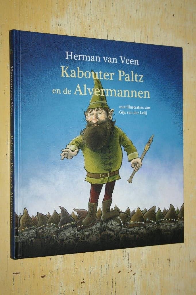 Herman van Veen Kabouter Paltz Alvermannen gesigneerd, Ophalen of Verzenden, Gelezen, Fictie algemeen