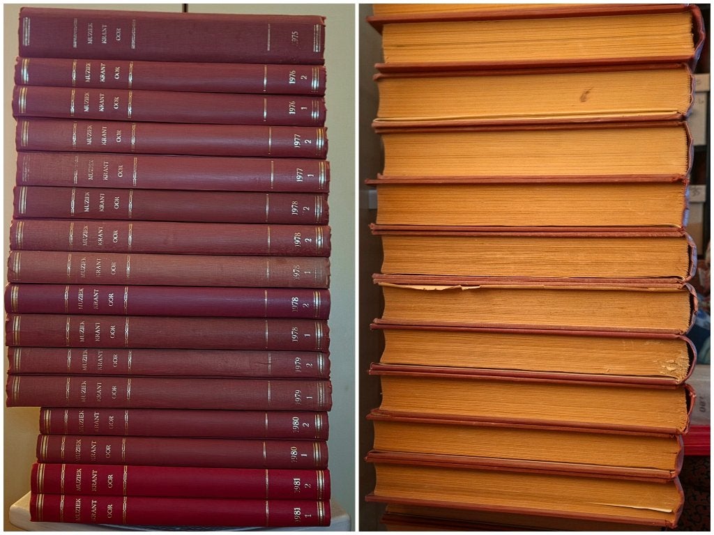 Unieke partij Muziekkrant OOR jaargangen (1975-1989)Gebonden, Boeken, Ophalen, Gelezen, Muziek, Film of Tv