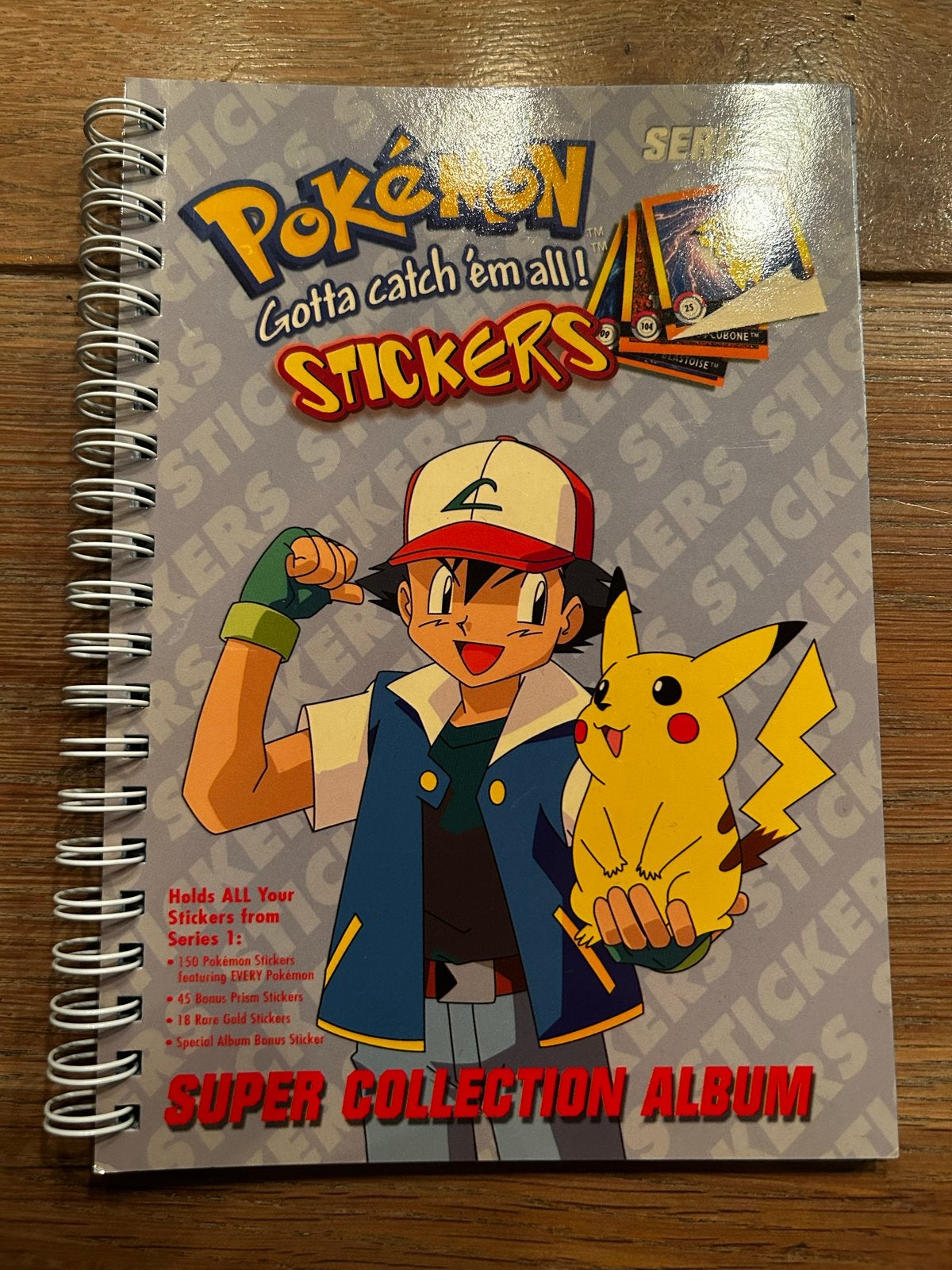 Vintage Pokémon Super Collection Sticker Album 1999 Merlin, Ophalen of Verzenden, Zo goed als nieuw, Meerdere stickers
