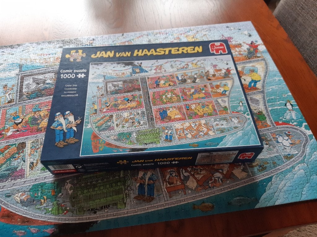 Jan van Haasteren puzzel 100 stukjes Cruiseschip1054, Ophalen of Verzenden, 500 t/m 1500 stukjes, Zo goed als nieuw