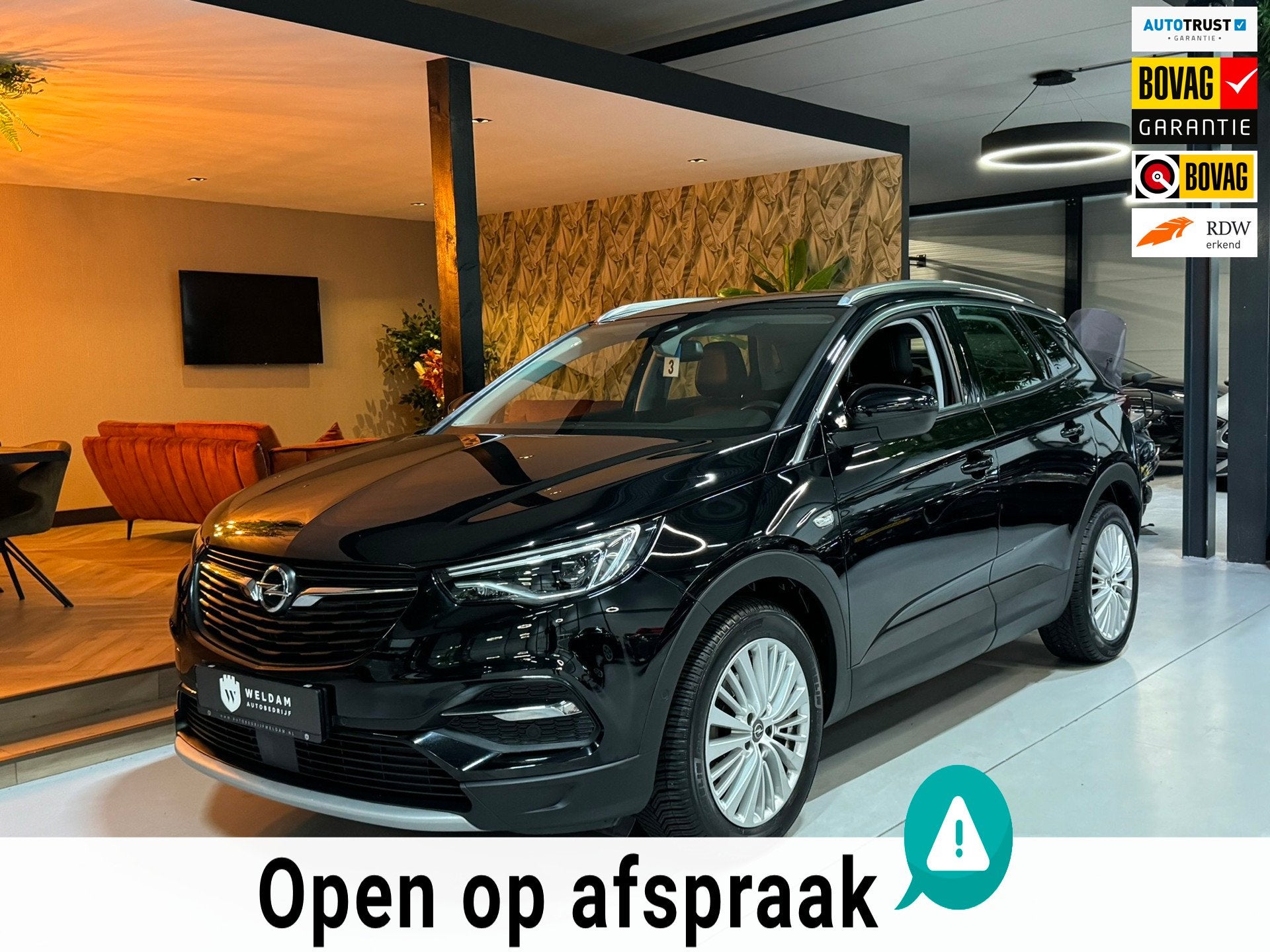 Opel Grandland X 1.6 Turbo Innovation 181PK|Carplay|Camera|C, Auto's, Opel, Parkeersensor, Gebruikt, 4 cilinders, Leder en Stof