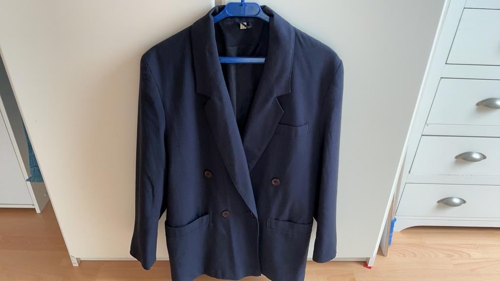 Blauwe blazer maat 38, Ophalen of Verzenden, Gedragen, Maat 38/40 (M), Blauw