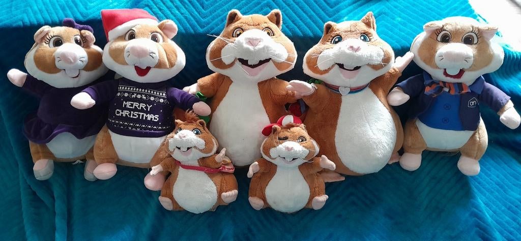 Albert Heijn familie Hamster knuffels, Overige merken, Overige karakters, Hamster, Ophalen of Verzenden
