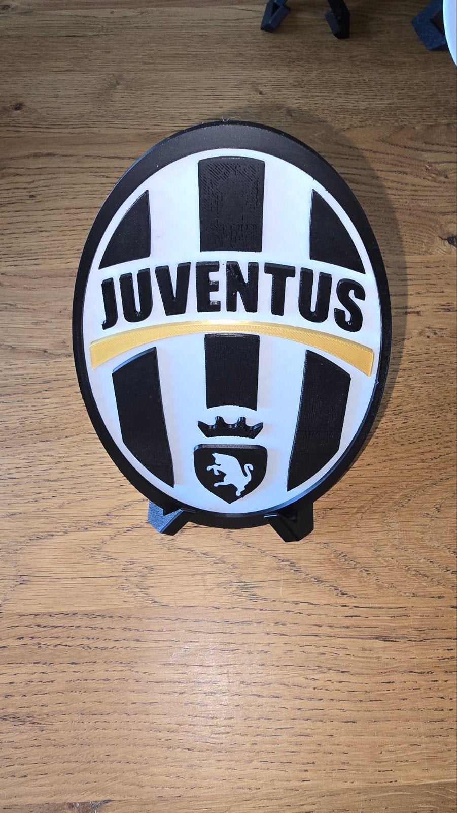 Juventus logo met standaard, Ophalen of Verzenden