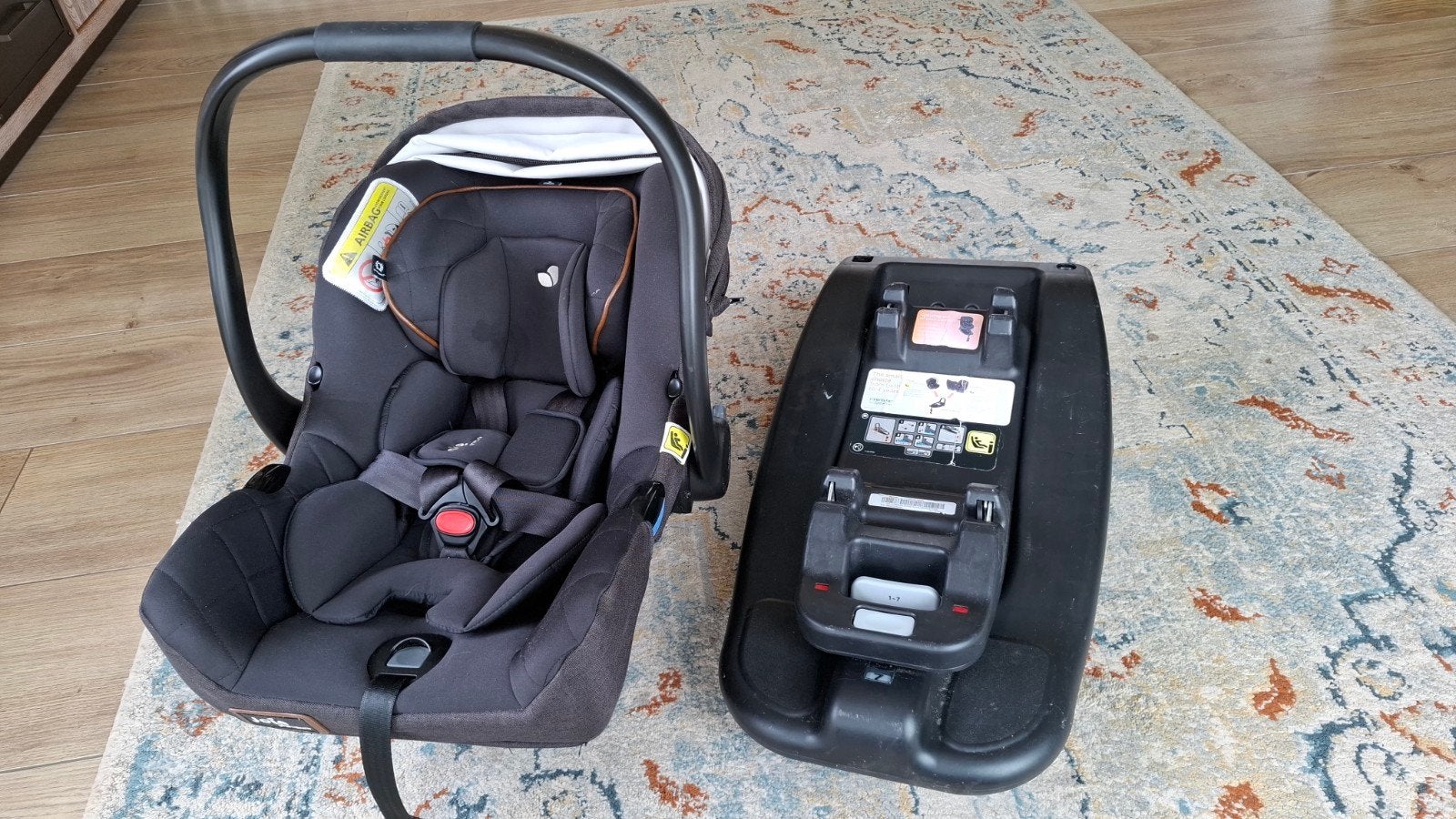 Joie i-Gemm 2 Signature autostoel met i-Base Advance Isofix, Gebruikt, Zijbescherming, Isofix, 0 t/m 13 kg